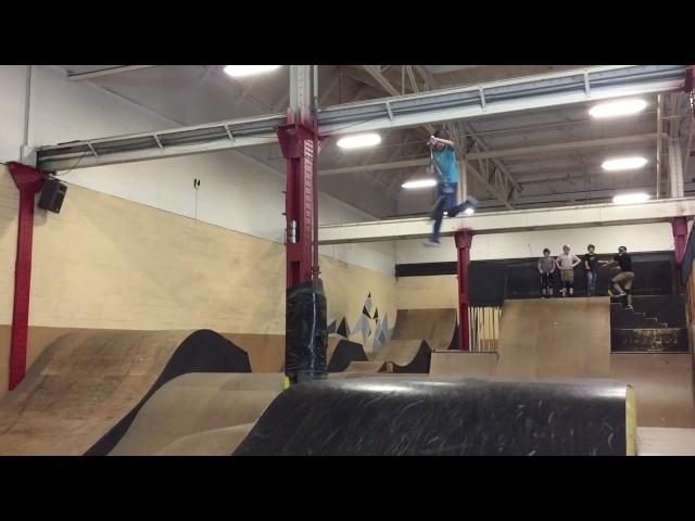 *slomo* ALMOST LANDED!: whip rewind double heel kickless