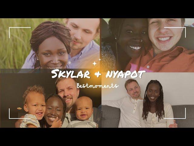 SKYLAR & NYAPOT  best moments (South Sudan & America) Interracial couple