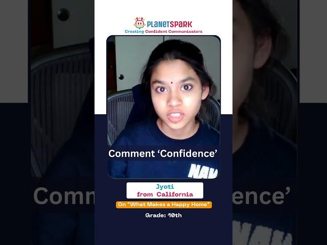 Jyoti – developing confidence and creativity at PlanetSpark! #planetspark #publicspeakingideas