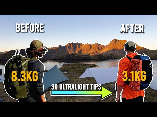 30 Tips to Lighten Your Pack for Hiking and Backpacking (Mostly Free!)