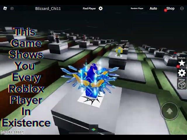 This Roblox game shows you every Roblox player in existence
