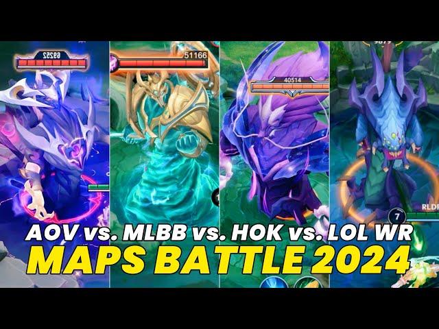 MLBB vs HOK vs AOV vs LoL WR | 2024 MAP BATTLE Showdown | Which MOBA Reigns Supreme?