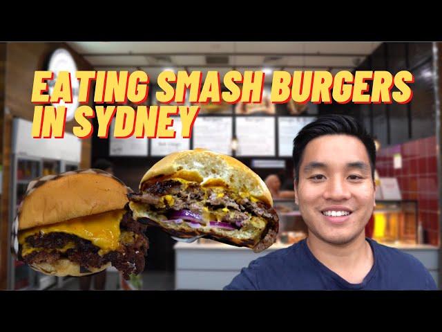 EATING SMASH BURGERS AND PHILLY CHEESESTEAK IN SYDNEY WITH BIG RAY | Food Vlog Review Blogger Patty