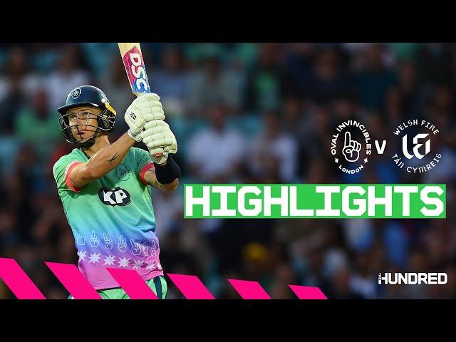 Last Ball THRILLER! | Highlights - Oval Invincibles v Welsh Fire | The Hundred 2023