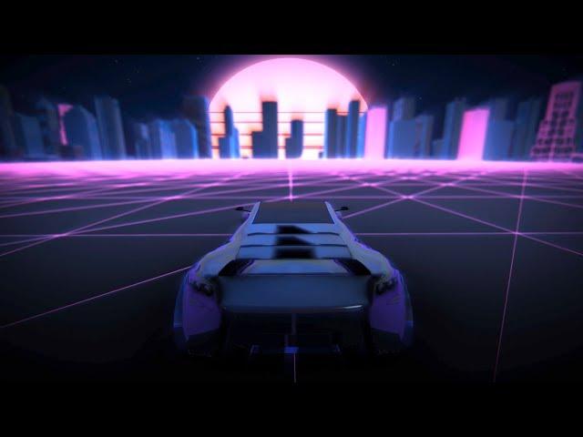 Retro Synthwave Background Animation Loop 2