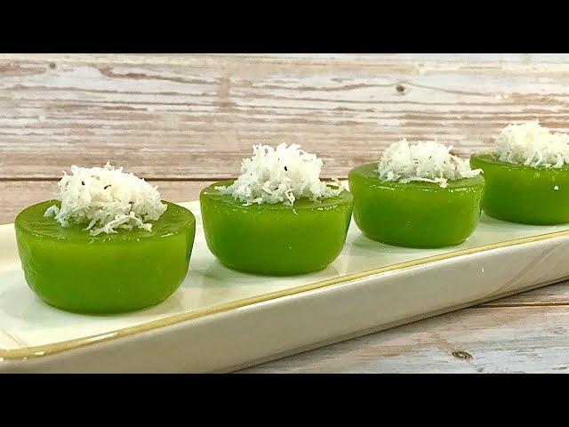 Kuih Lompang Pandan | Kuih Kosui | 斑兰杯子糕 / 碗仔糕