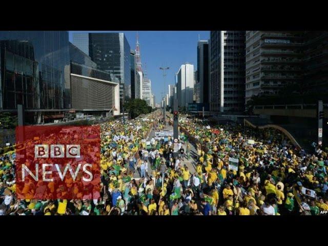 Brazil: Mass protests over oil giant Petrobras - BBC News