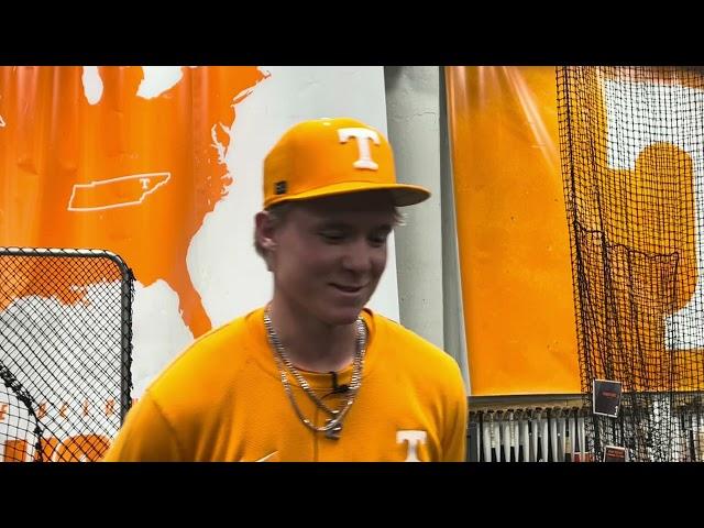 Liam Doyle Reacts to Tennessee Baseball's Combined No-Hitter