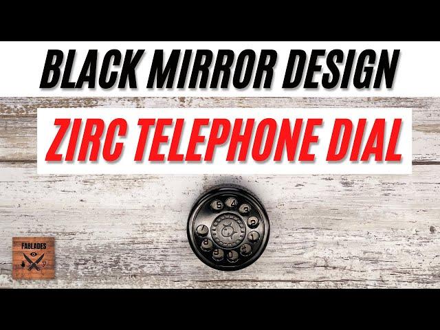 Black Mirror Design Zirconium Telephone Dial Fidget Toy. Fablades Full Review