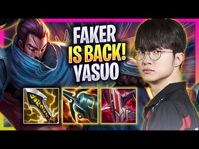 FAKER IS BACK TO KOREA SOLOQ WITH YASUO! - T1 Faker Plays Yasuo MID vs Tristana! | Season 2024