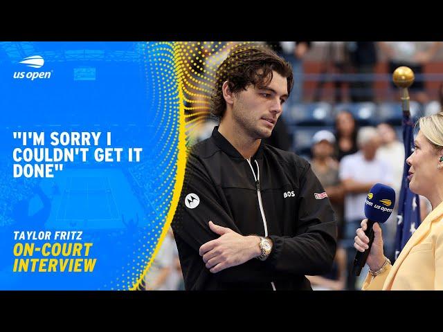 Taylor Fritz On-Court Interview | 2024 US Open Final