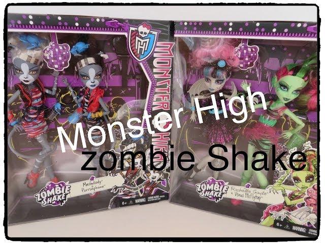 Monster High Zombie Shake Meowlody & Purrsephone Werecat Sisters 2 Pack Doll Unboxing Review