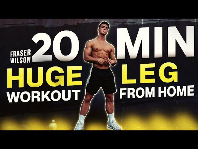 20 MIN QUADS, CALVES & HAMS WORKOUT (Dumbbell Only Workout)