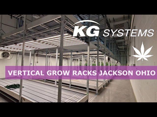 KG Systems Vertical Grow Racks in Jackson Ohio Cannabis Project