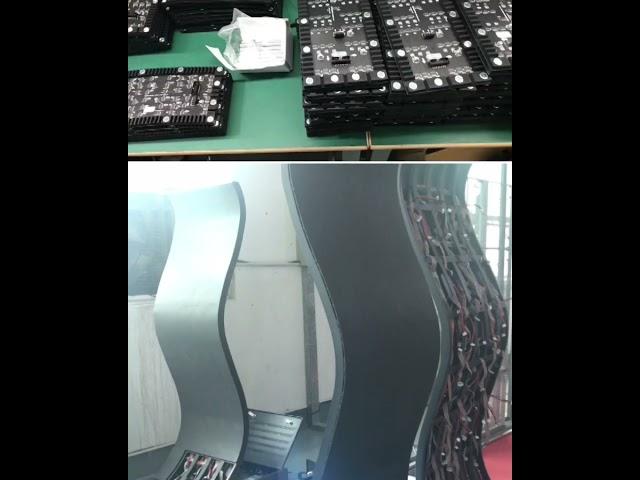 Installation demo for flexible led panel