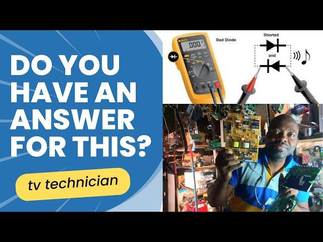 TV technician challenges to be answer