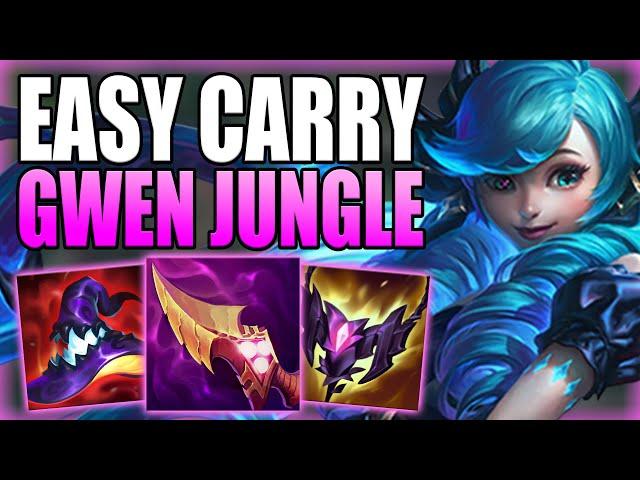 GWEN JUNGLE IS ABSOLUTELY AMAZING AT CARRYING SOLO Q GAMES! - Gameplay Guide League of Legends