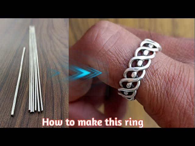 Twisted Rope Style ring/silver ring making/jewelry making