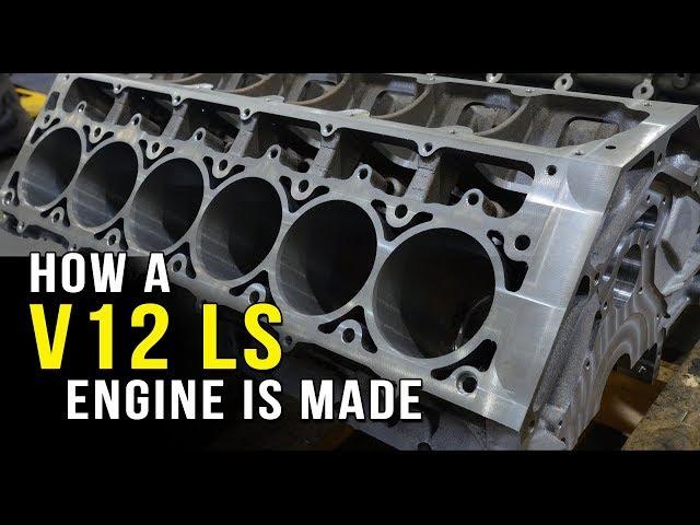 How a V12 LS engine is made