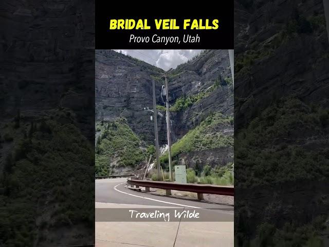 Bridal Veil Falls  BEST Waterfalls in Utah #waterfall #satisfying