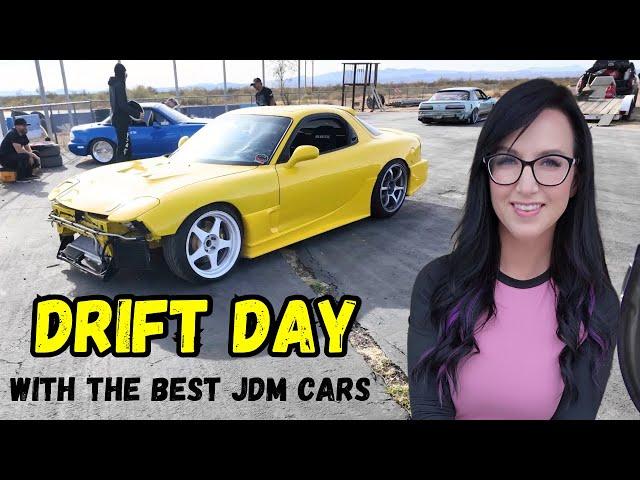 Drift Day With All The Best JDM Drift Cars - FD RX7 , S13, 350z, Miata!!