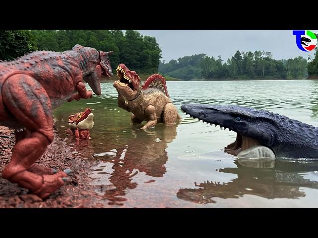 SPINOSAURUS VS CARNOTAURUS| REXY ADVENTURE  Jurassic World| Movie for Families| TCF CREATOR