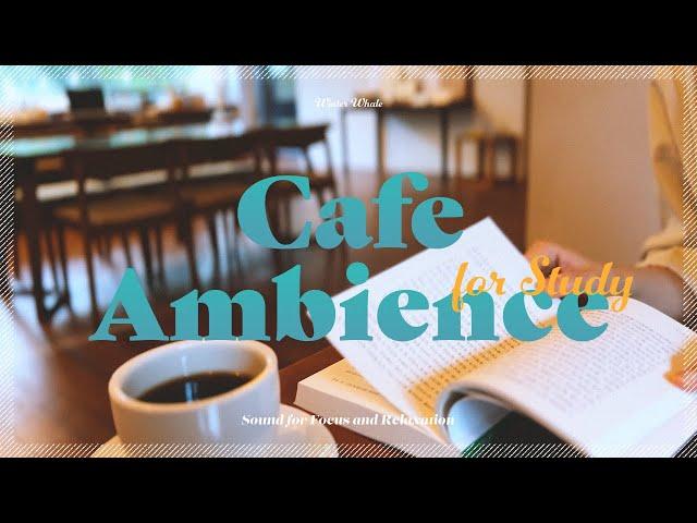 Rainy Day Coffee Shop️ Ambience for Relaxing  | Cafe Sounds, White Noise | Study, Work, 공부 ASMR