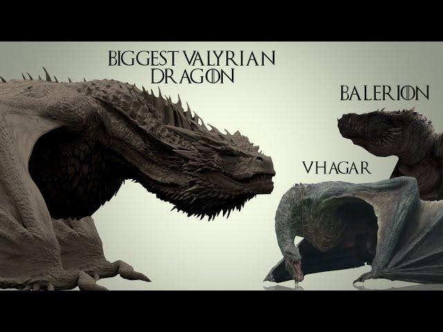 The Valyrian Dragons Bigger Than Balerion & Vhagar