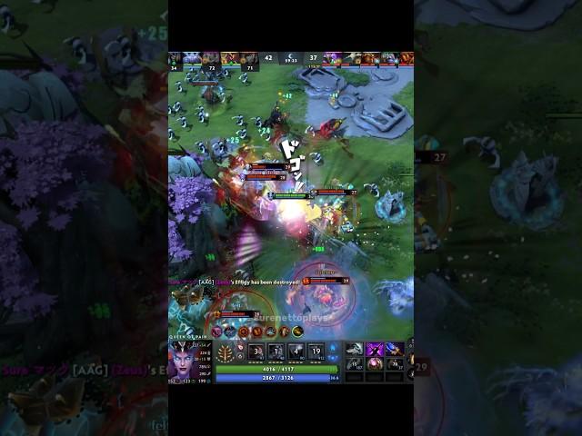 QOP & Silencer 2v5 Clutch  #dota2 #dota2highlights #dota2gameplay