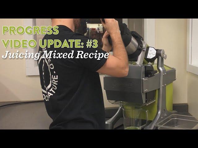 Juicing a mixed recipe on the Goodnature X-1 Mini