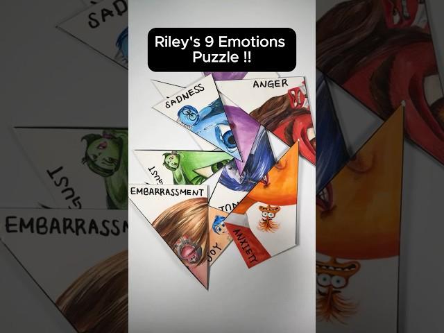 Matching the 9 Emotions Puzzle of Riley Andersen from Inside Out 2.