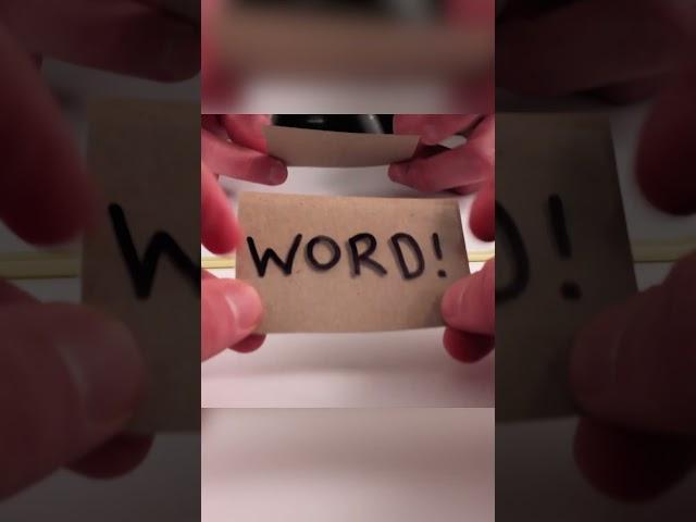 Mirrors don't flip words, we flip them!