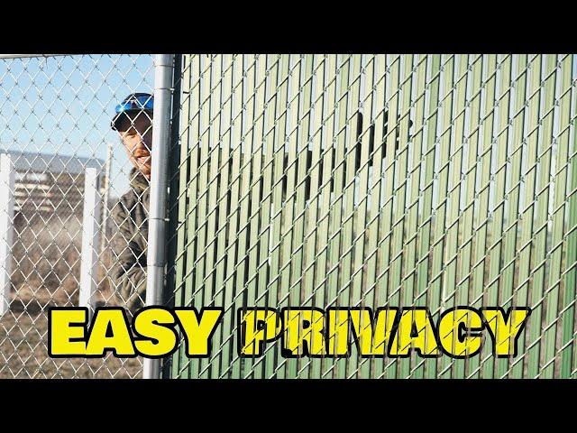 Convert Your Chain Link Fence To Privacy In 2 Easy Steps