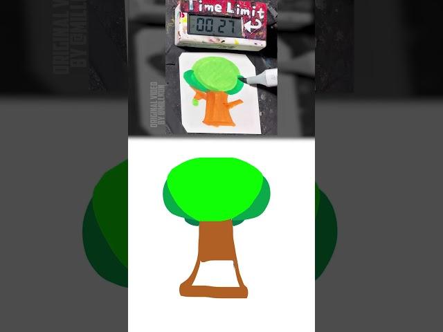【NO ASMR】Drawing Mr.Tree(Sprunki Pyramixed) in 40 Sec (Remake by Copy Marker)