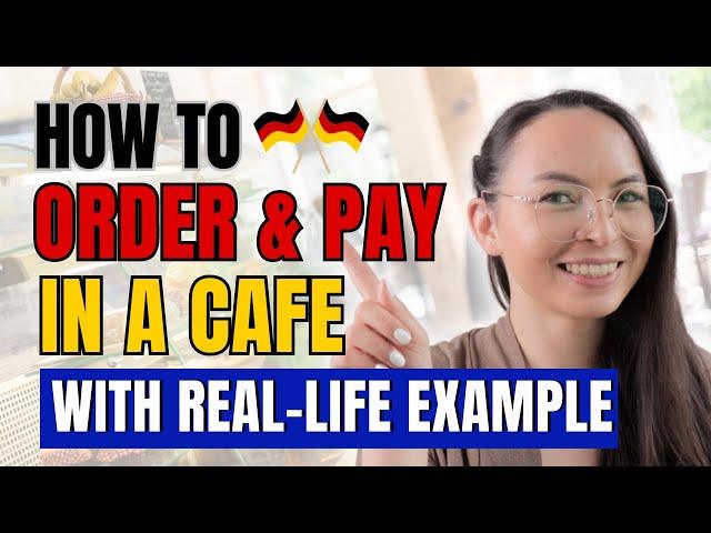 How to order coffee & pay in a Café in German | Practical tips! | German lesson for beginners