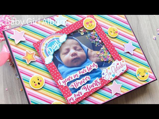 Baby Girl Scrapbook Album || Baby Record Memory Book || The Craft Gallery India