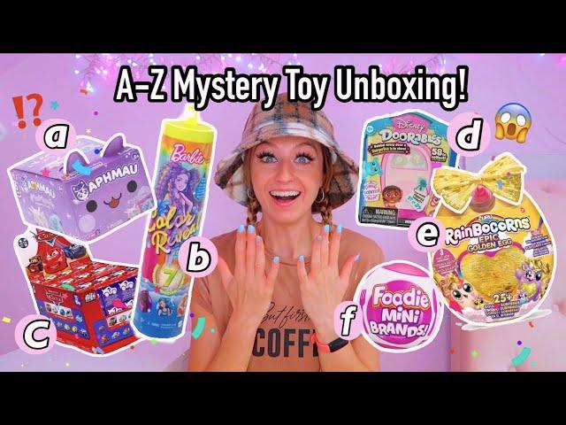 A-Z MYSTERY TOYS UNBOXING HAUL!!(A is for Aphmau, B is for Barbie, C is for...)| Rhia Official