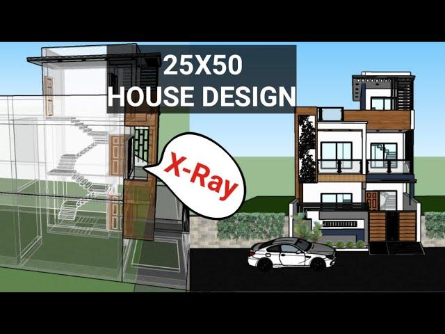 25X50 House Design | 25*50 घर का नक्शा | Modern Elevation | Timeless Designs | House Map | 25 by 50