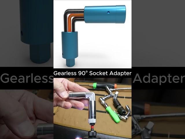 This 90° Adapter Has No Gears — But It Works!   #mechanical #engineering #tecnology