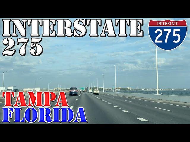 I-275 North  - Tampa - St. Petersburg - Florida - 4K Highway Drive