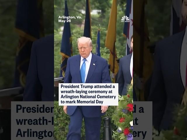 Trump lays wreath at Arlington National Cemetery
