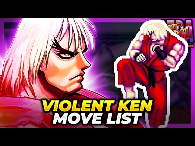 VIOLENT KEN MOVE LIST - Ultra Street Fighter II: The Final Challengers (USFII/USF2)