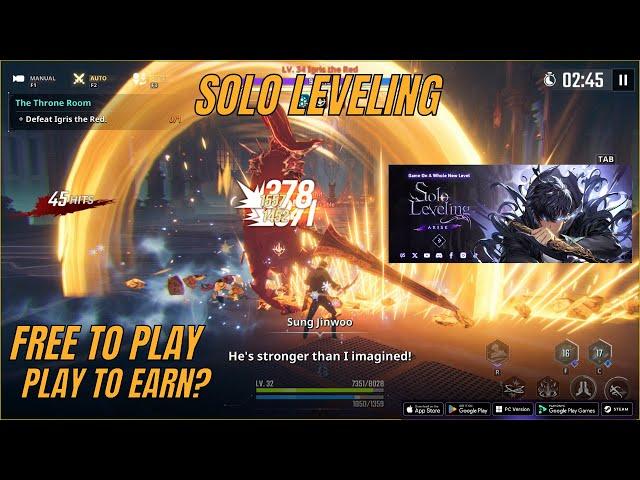 Solo Leveling Arise | Play to Earn? , Free to Play ( Tagalog )