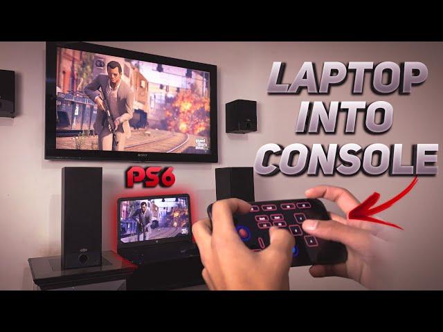 HOW TO CONVERT A LAPTOP INTO *GAMING* CONSOLE | GTA 5 | GTA 4