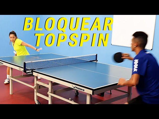 COMO BLOQUEAR TOPSPIN no tênis de mesa-ping pong