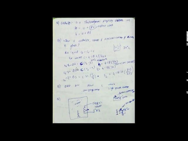 Interview Questions summary from Basic Thermodynamics