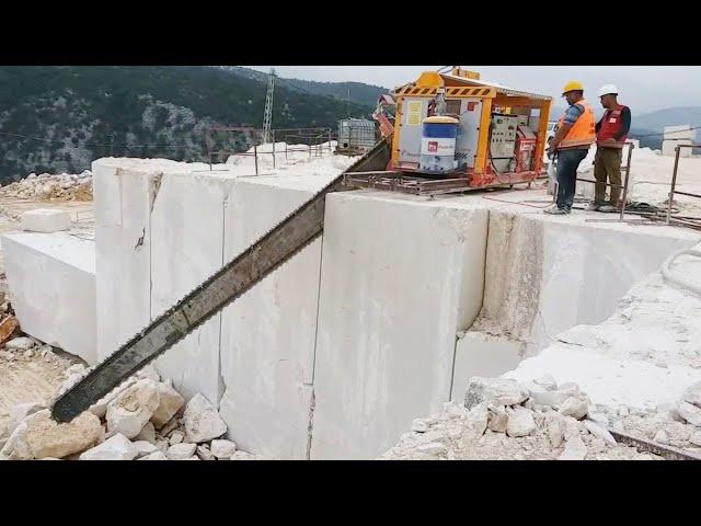 Amazing Fastest Marble Mining Heavy Equipment Machines - Incredible Modern Stone Mining Technology