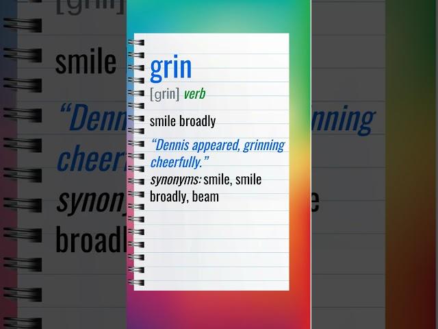 GRIN (C1 Advanced) Learn English Vocabulary