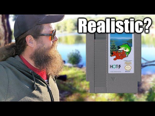 Bass Fishing at HOME! Realistic Fishing Plays Black Bass on NES!