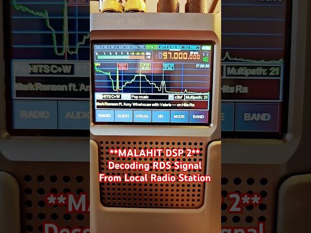 Malahit DSP 2 Decoding RDS signal from a local radio station. #Malahit #SDR #DSP2 #PortableSDR